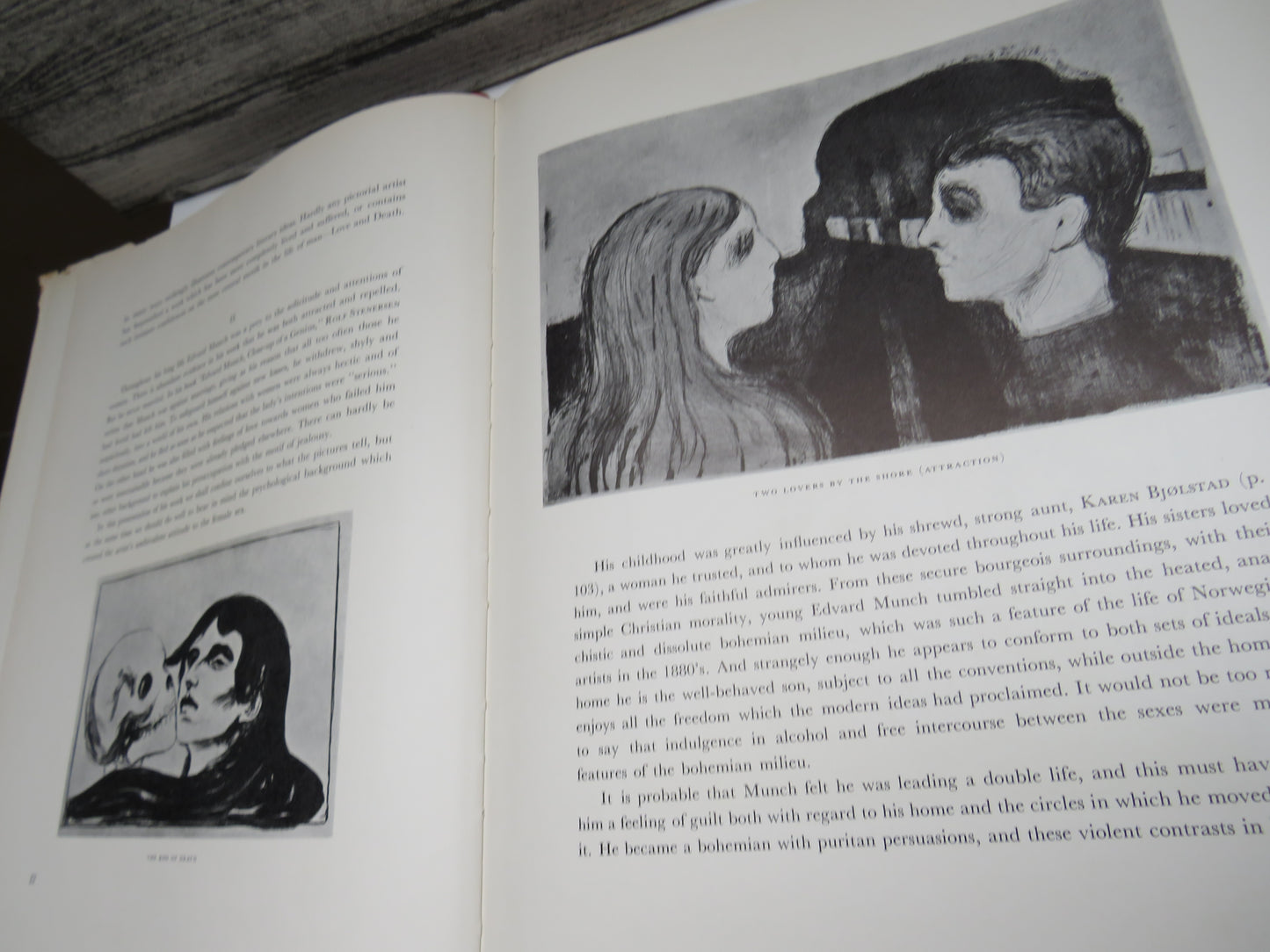 Edvard Munch Woman and Eros Graphic Art and Paintings By Arve Moen 1957