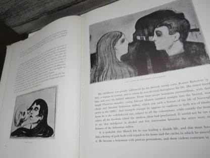 Edvard Munch Woman and Eros Graphic Art and Paintings By Arve Moen 1957