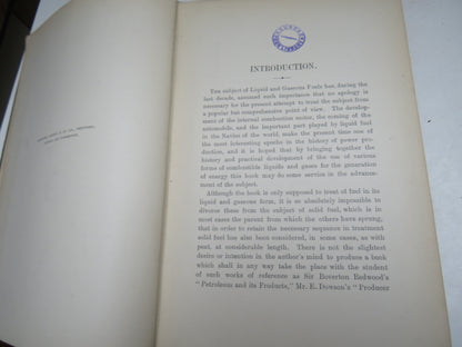 Liquid and Gaseous Fuels And The Part They Play In Modern Power Production By Vivian B. Lewes 1907 book image 4