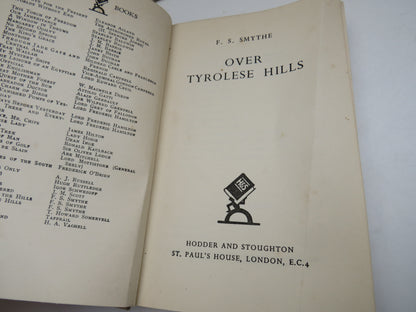 Over Tyrolese Hills By F. S. Smythe 1938