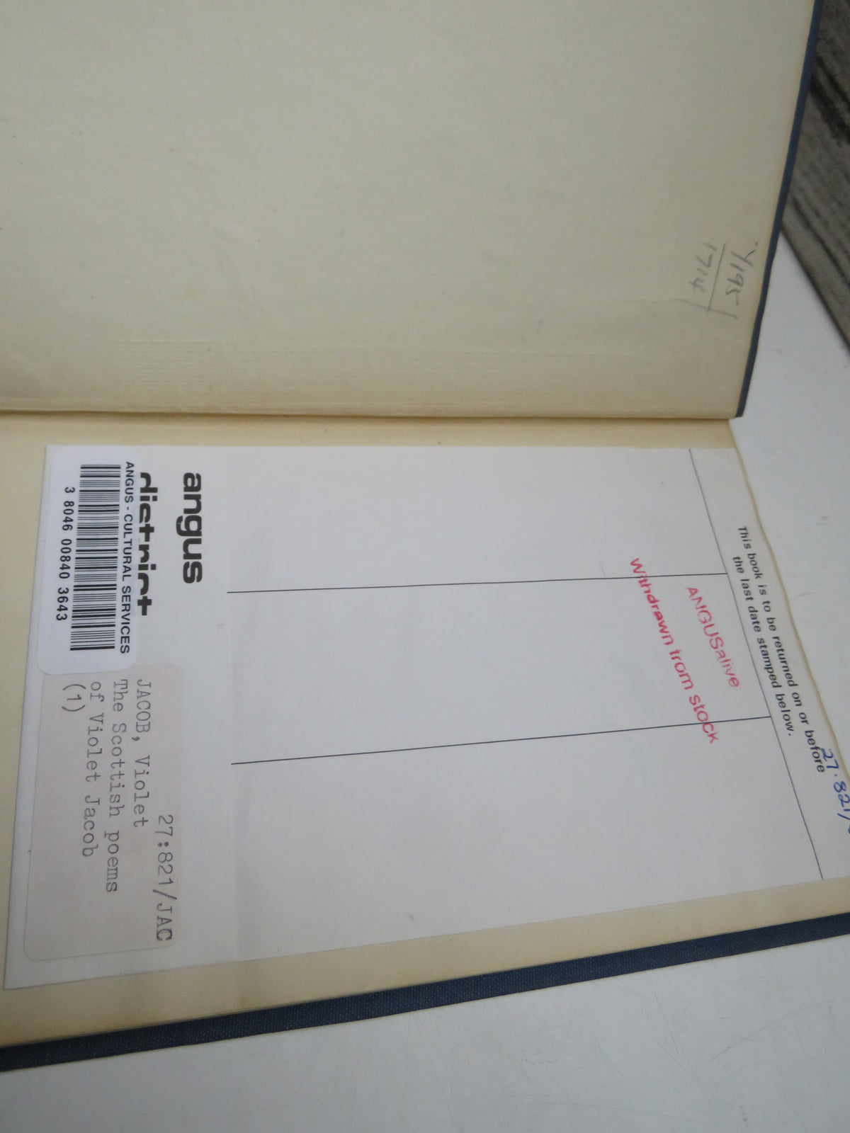 The Scottish Poems of Violet Jacob 1945