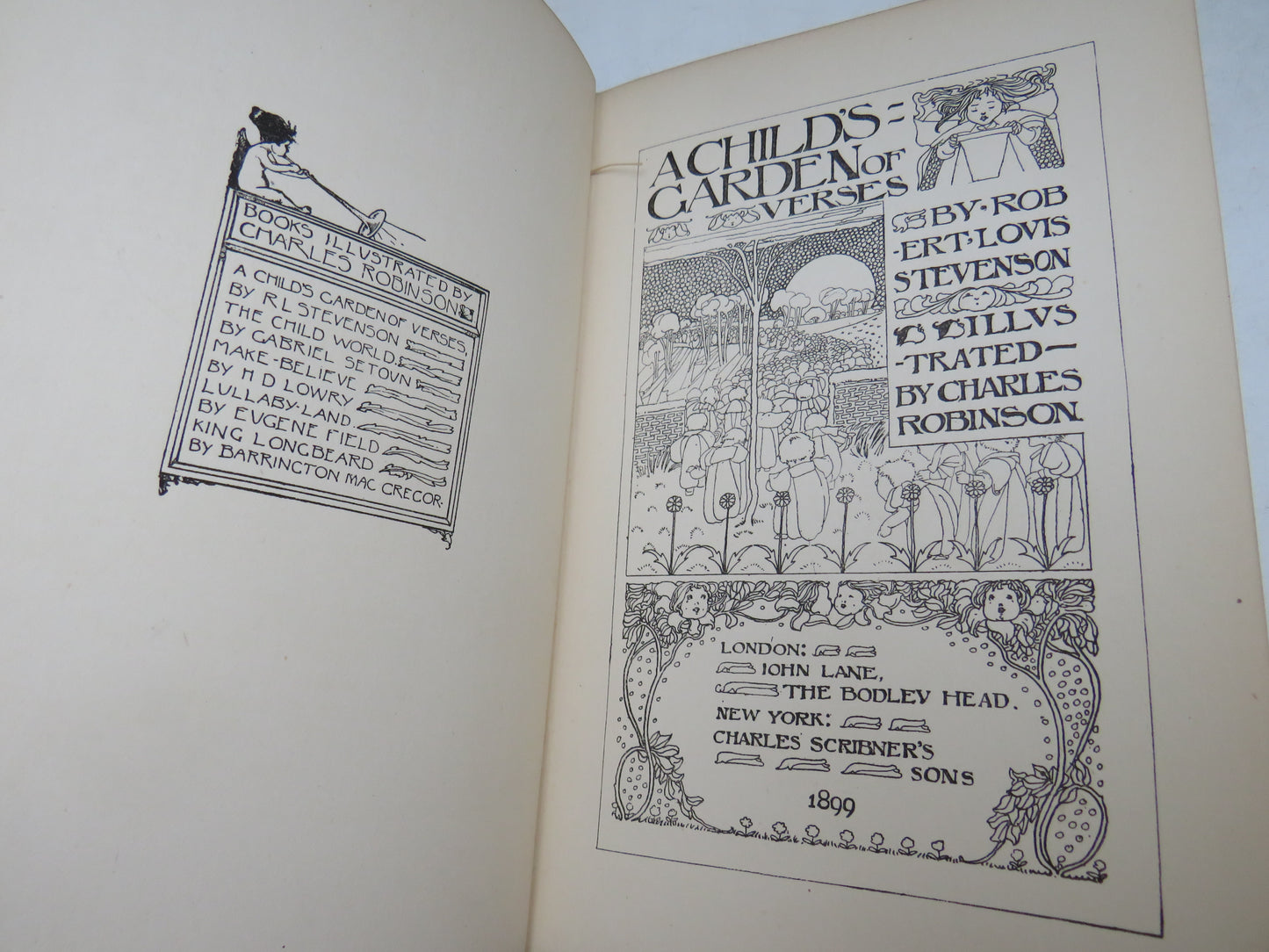 A Child's Garden of Verses by Robert Louis Stevenson, Illustrated by Charles Robinson, 1899