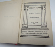 Load image into Gallery viewer, Orley Farm by Anthony Trollope, 1906 Volume I
