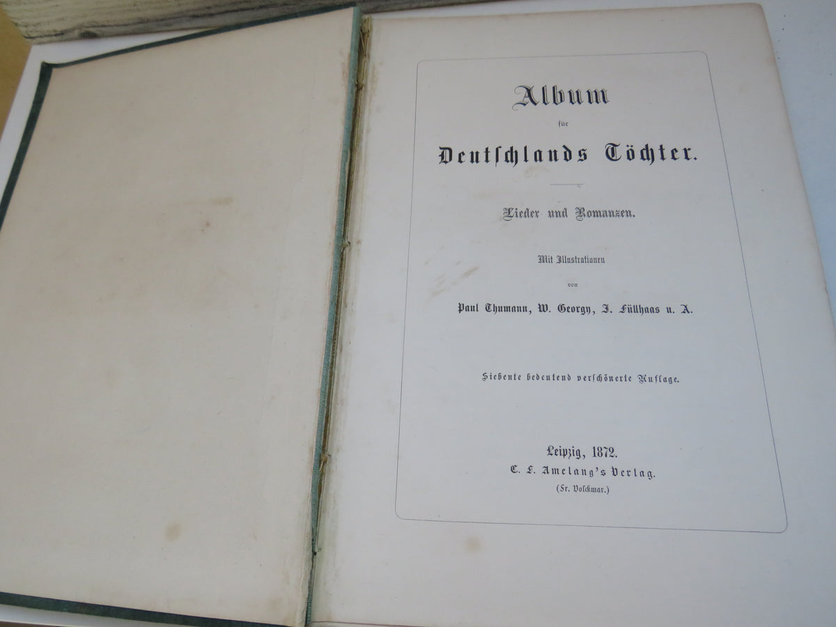 Album Fur Deutschlands Tochter 1872 Antique German Book