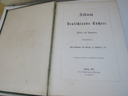 Album Fur Deutschlands Tochter 1872 Antique German Book