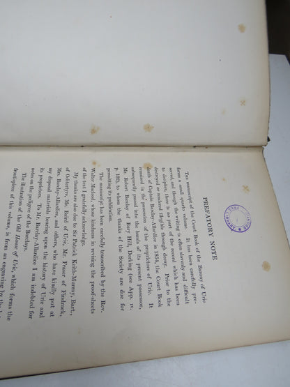 The Court Book of The Barony of Urie In Kincardineshire 1604-1747 Antique Book 1892 book image 7