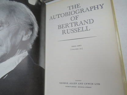 The Autobiography of Bertrand Russell 1944-1967 (Volume III) 1969