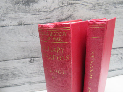 History of the Great War Military Operations Gallipoli Volume I With Maps 1929
