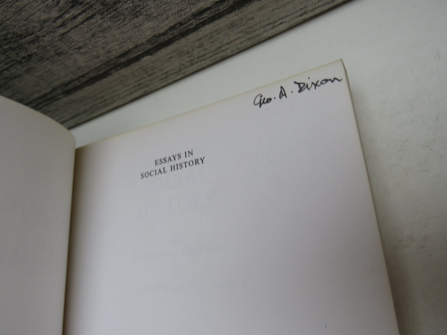 Essays In Social History Edited By M.W. Flinn and T.C. Smout 1974