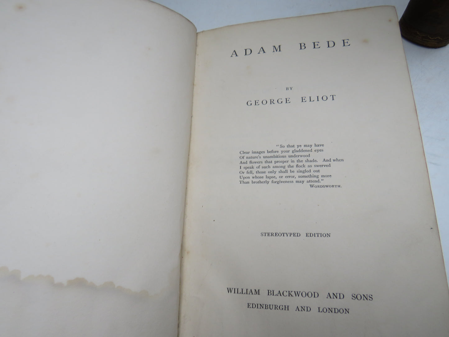 Novels of George Eliot Volume I & II Adam Bede & Mill On The Floss