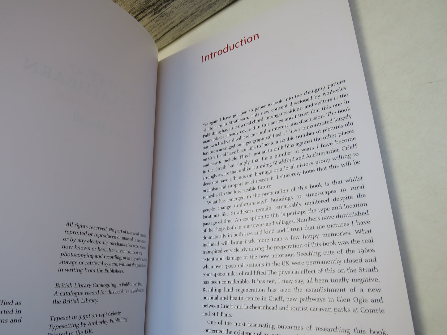 Crieff & Strathearn Through Time By Colin Mayall 2010