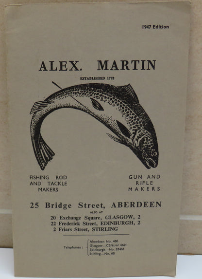 Alex Martin Fishing Rod & Tackle Makers Aberdeen, Glasgow, Edinburgh, Stirling 1947 Catalogue book image 2