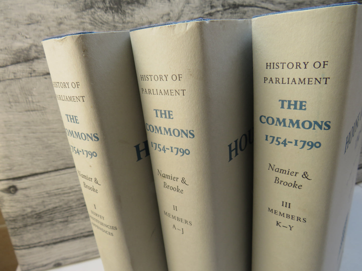 The House of Commons 1754-1790 By Sir Lewis Namier & John Brooke 1985