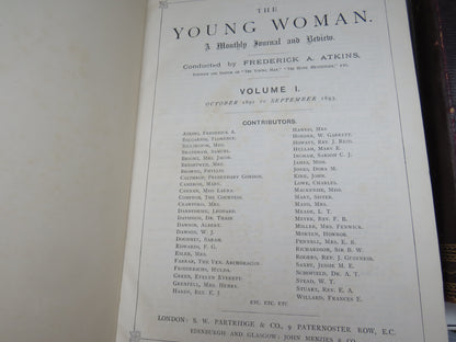 The Younger Woman a Monthly Journal and Review Conducted By Frederick A. Atkins Volume I & II   Octo book image 4