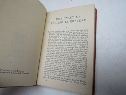A Dictionary of English Literature By M. McCroben Routledge's Miniature Reference Library book image 3