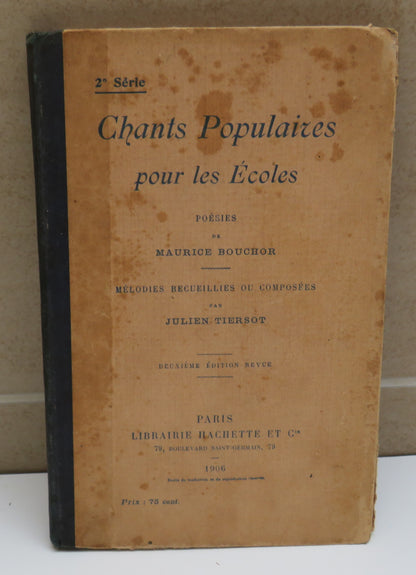 Chants Populaires Pour Les Ecoles Poesies De Maurice Bouchor 1906 book image 2