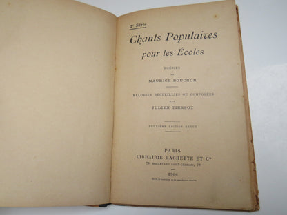 Chants Populaires Pour Les Ecoles Poesies De Maurice Bouchor 1906 book image 4