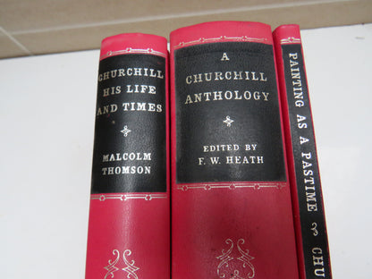 A Churchill Anthology, Churchill His Life and Times, Painting As A Pastime By Odhams Press Cased Boo book image 3