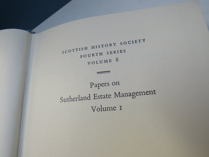 Papers On Sutherland Estate Management 1802-1816 Edited By R. J. Adam Volume I & II 1972 book image 3