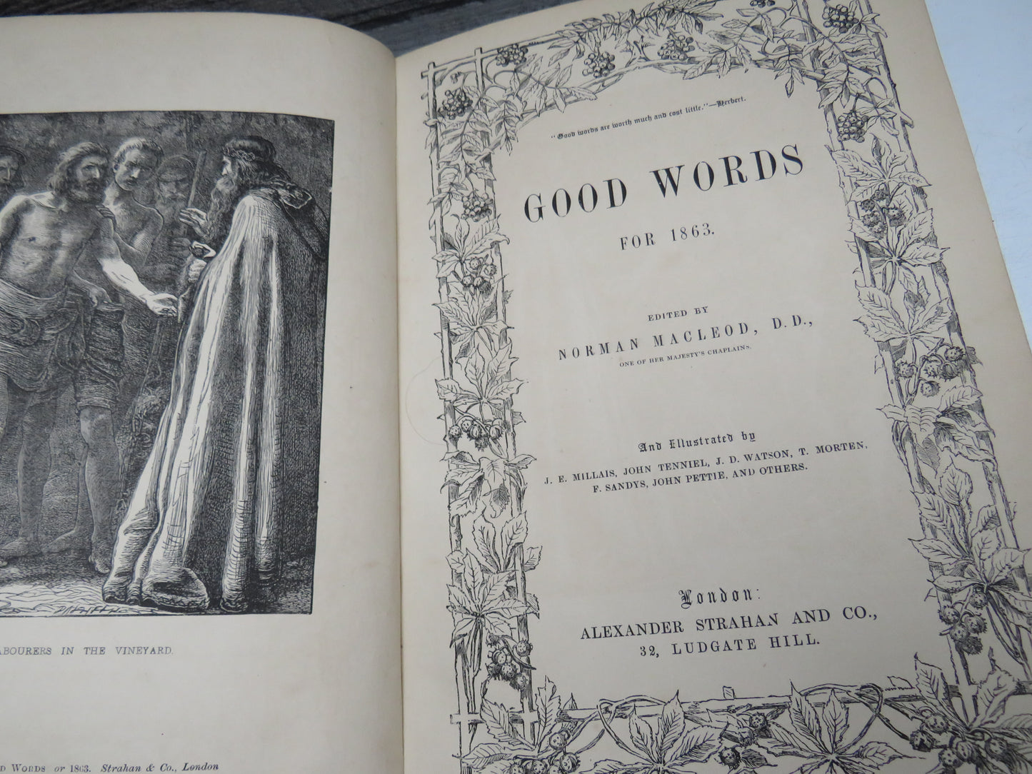 Good Words For 1863 Edited By Norman Macleod