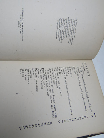 Poems By Rupert Brooke 1918 Antique Book book image 3