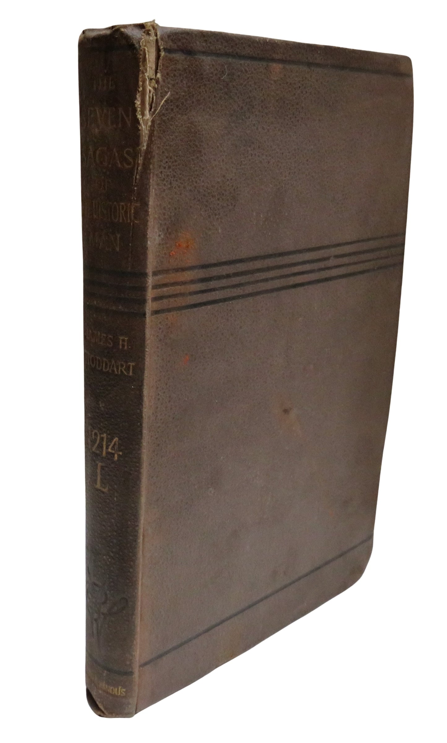 The Seven Sagas of Prehistoric Man By James H. Stoddart 1884 Antique Book