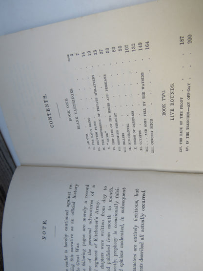 The First Hundred Thousand Being The Unofficial Chronicle of a Unit of "K(I)" By Ian Hay 1915