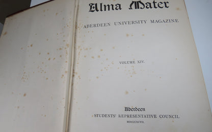Alma Mater Aberdeen University Magazine Volume 14, 1897 book image 4