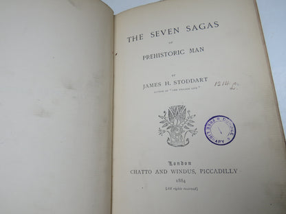 The Seven Sagas of Prehistoric Man By James H. Stoddart 1884 Antique Book book image 4