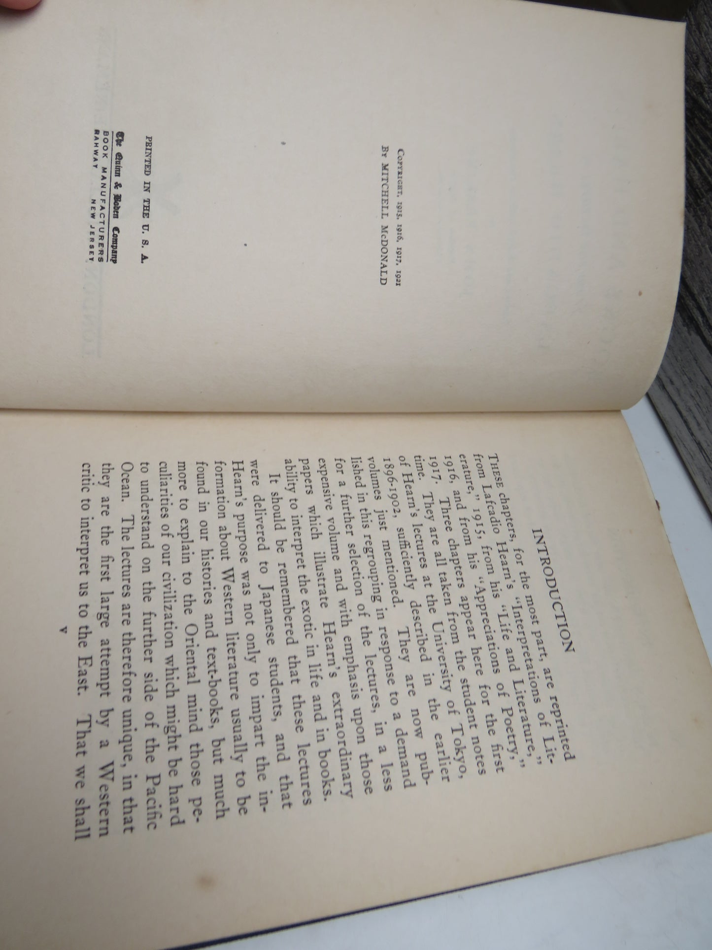 Books and Habits From The Lectures of Lafcadio Hearn By John Erskine 1922