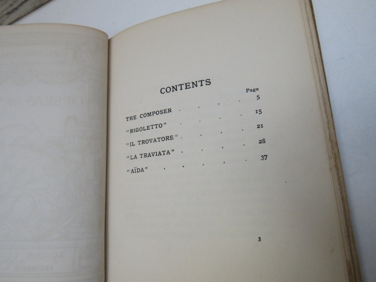 Operas of Verdi By J.C. Drysdale