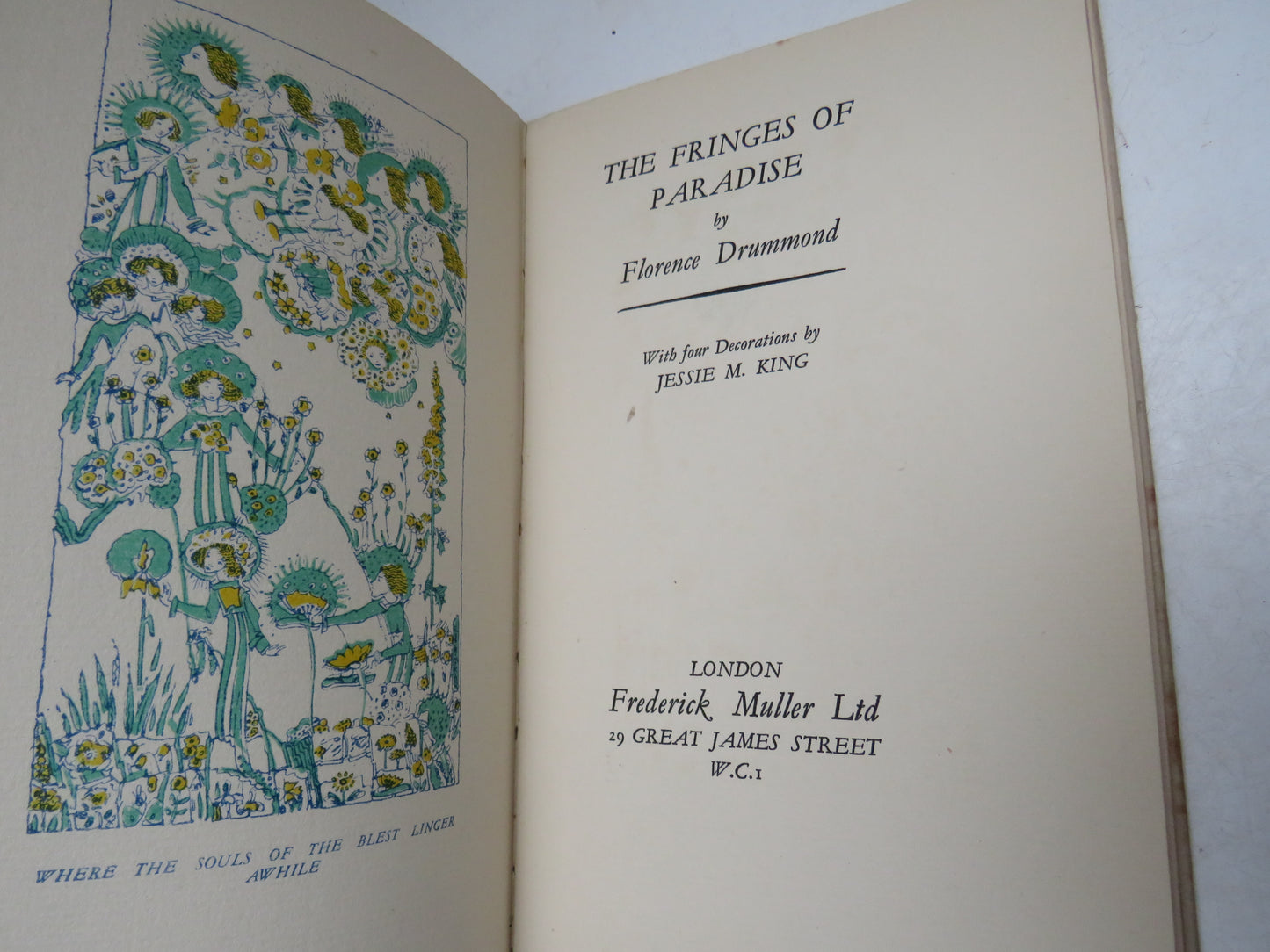 The Fringes of Paradise By Florence Drummond 4 Decorations By Jessie M King 1935