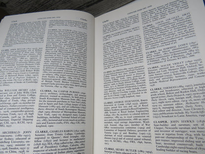The Dictionary of National Biography The Concise Dictionary Part II 1901-1970 (1982)