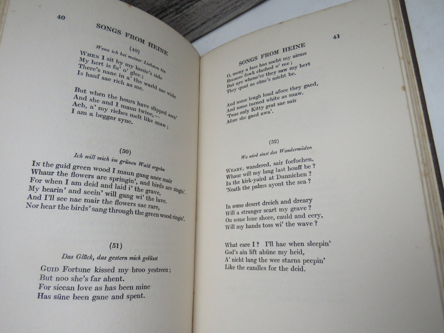 Songs and Ballads Chiefly From Heine By Alexander Gray 1920