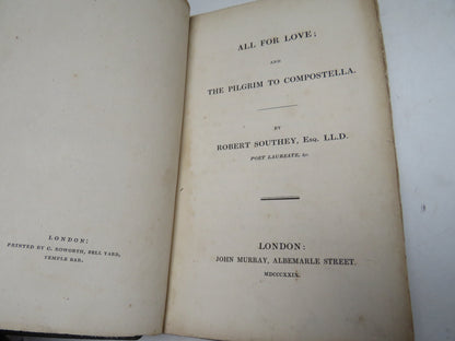 All For Love; and The Pilgrim To Compostella By Robert Southey 1829 book image 4