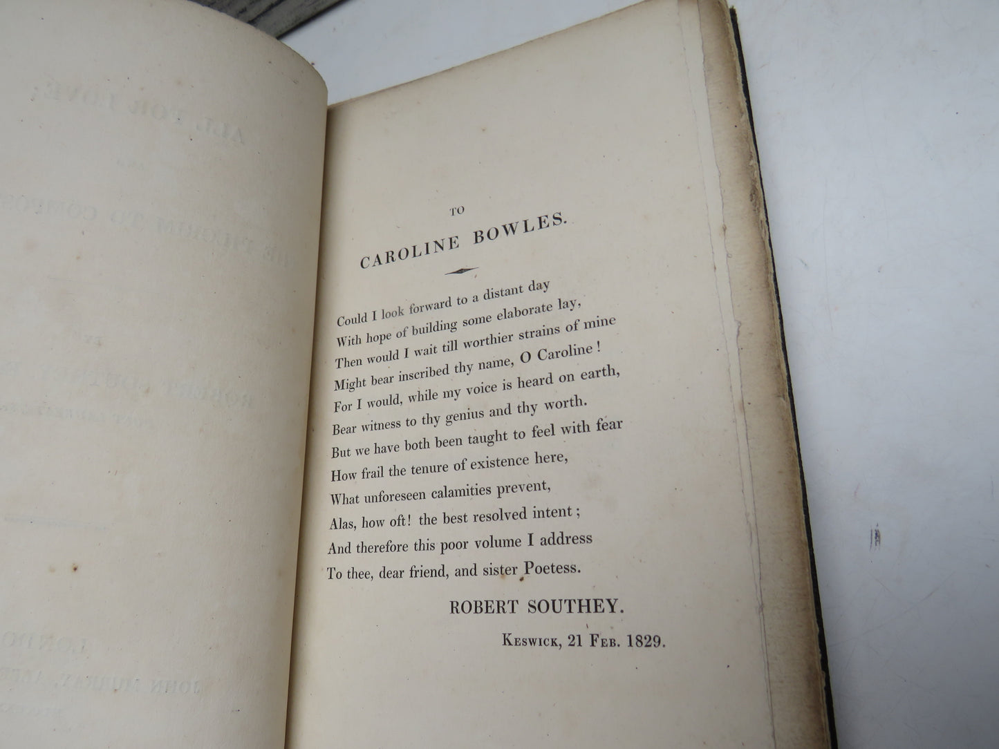 All For Love; and The Pilgrim To Compostella By Robert Southey 1829