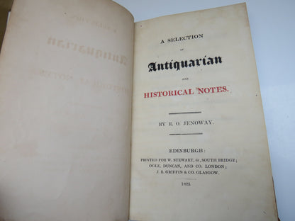 A Selection of Antiquarian and Historical Notes By R.O. Jenoway 1823 book image 4