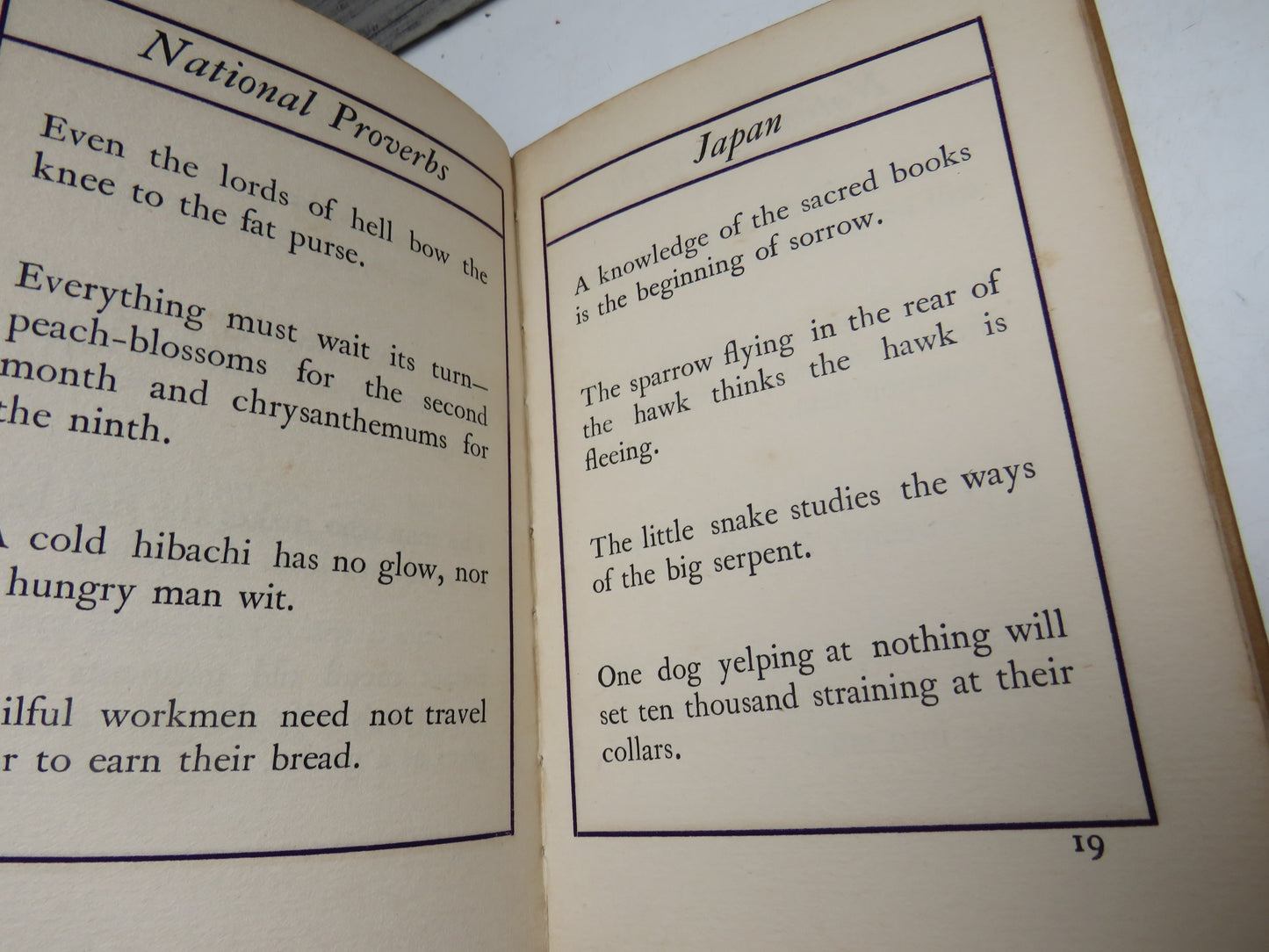 National Proverbs Japan 1913