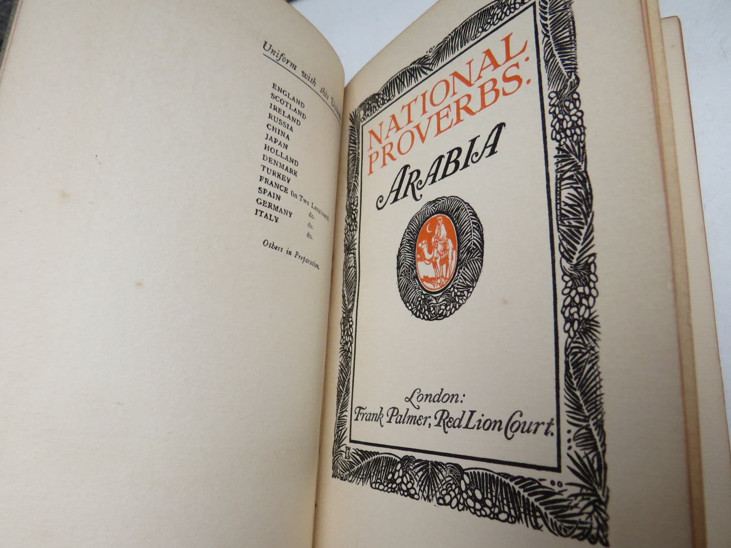 National Proverbs Arabia 1913