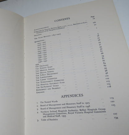 The Royal Victoria Hospital Belfast 1903-1953, Fifty Years on the Grosvenor Road by Robert Marshall book image 4