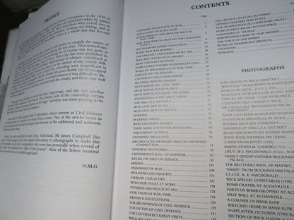 Caithness and the War 1939-1945 A Record Written and Compiled By N.M. Glass 1994