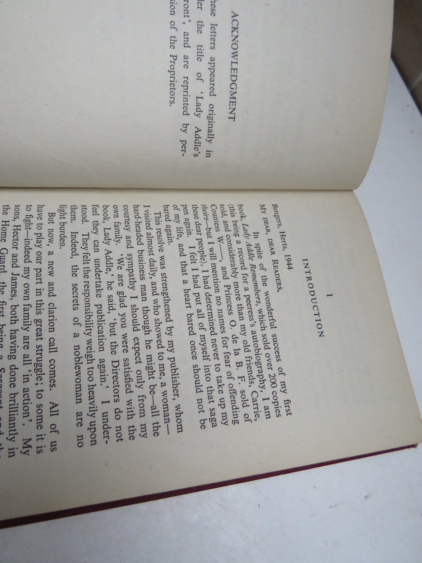 Lady Addle At Home By Mary Dunn 1945 1st Edition Book