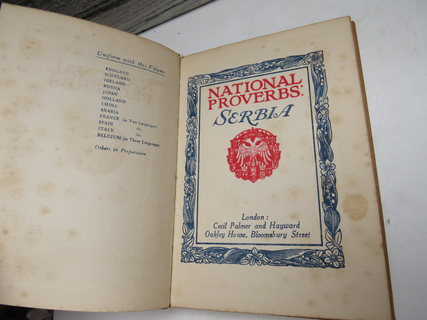 National Proverbs Serbia 1915