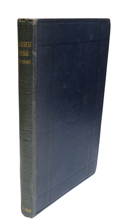 Modern Verse 1900-1940 Chosen By Phyllis M. Jones 1942 Antique Book book front cover