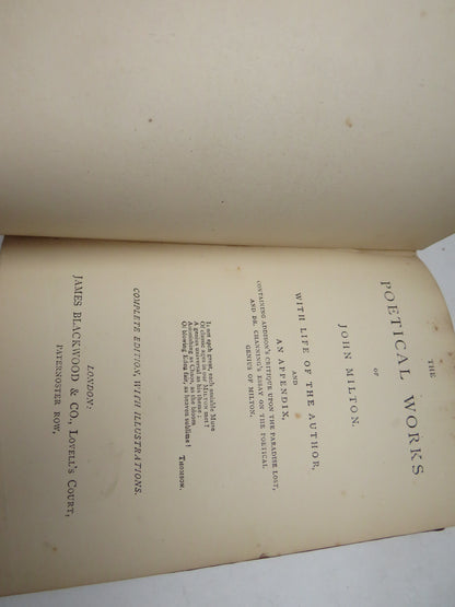 The Poetical Works of John Milton Colourful Binding book image 6
