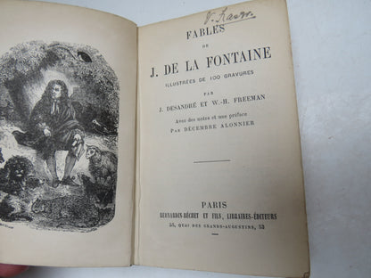 Fables De J. De La Fontaine Illustrees De 100 Gravures Par J. Desandre Et W. H. Freeman book image 3