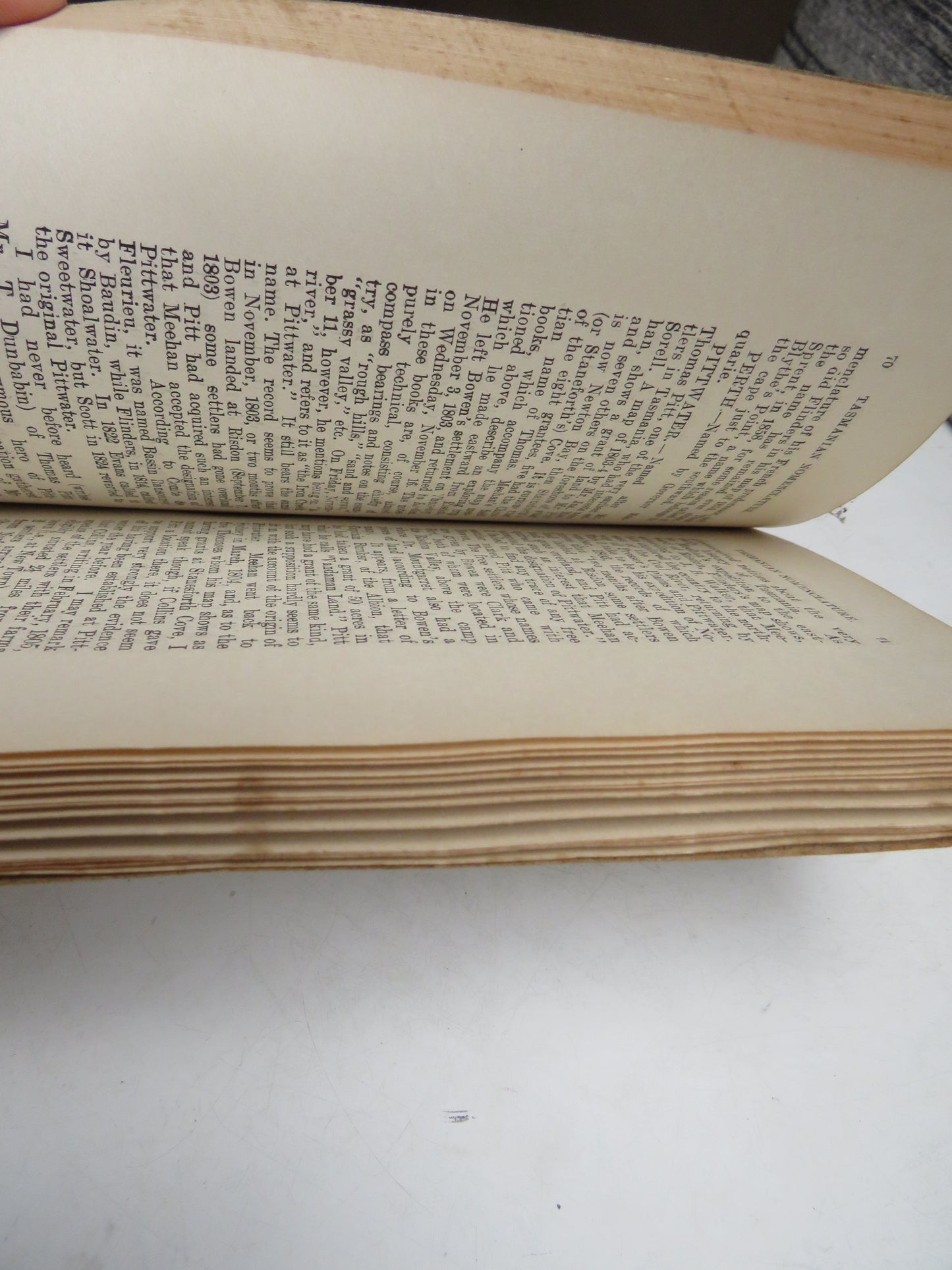 A Record of Tasmania Nomenclature With Dates and Origins Compiled By J. Moore-Robinson 1911