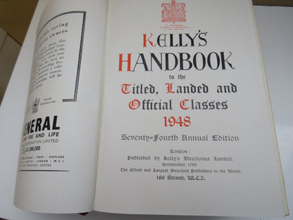 Kelly's Handbook To The Titled, Landed and Official Classes 1948 book image 5