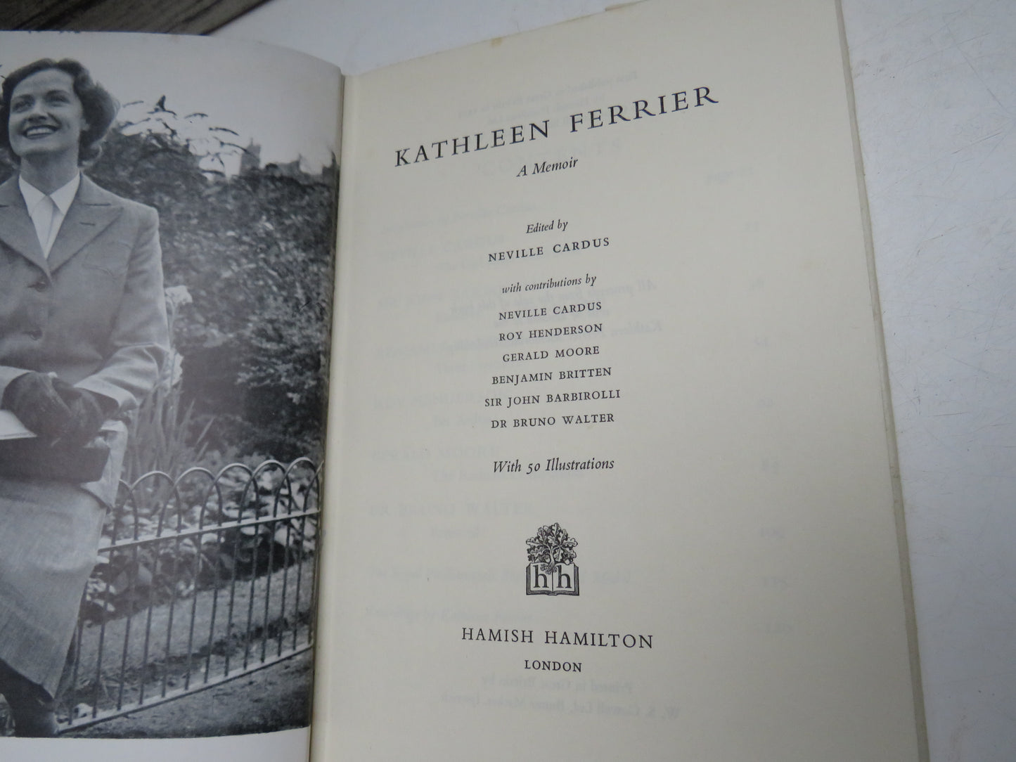 Kathleen Ferrier A Memoir Edited By Neville Cardus 1954