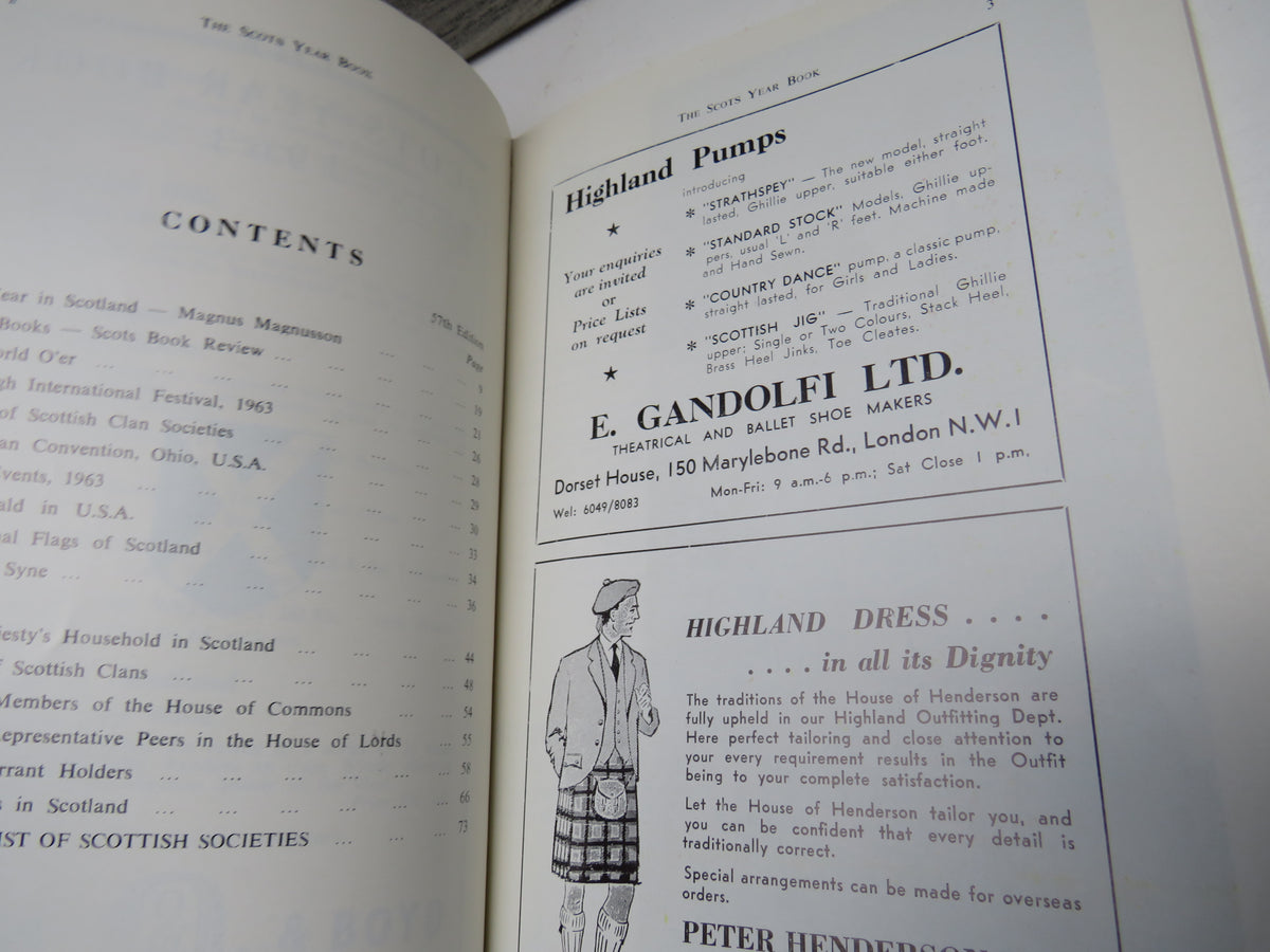 The Scots Year Book 1963 57th Edition